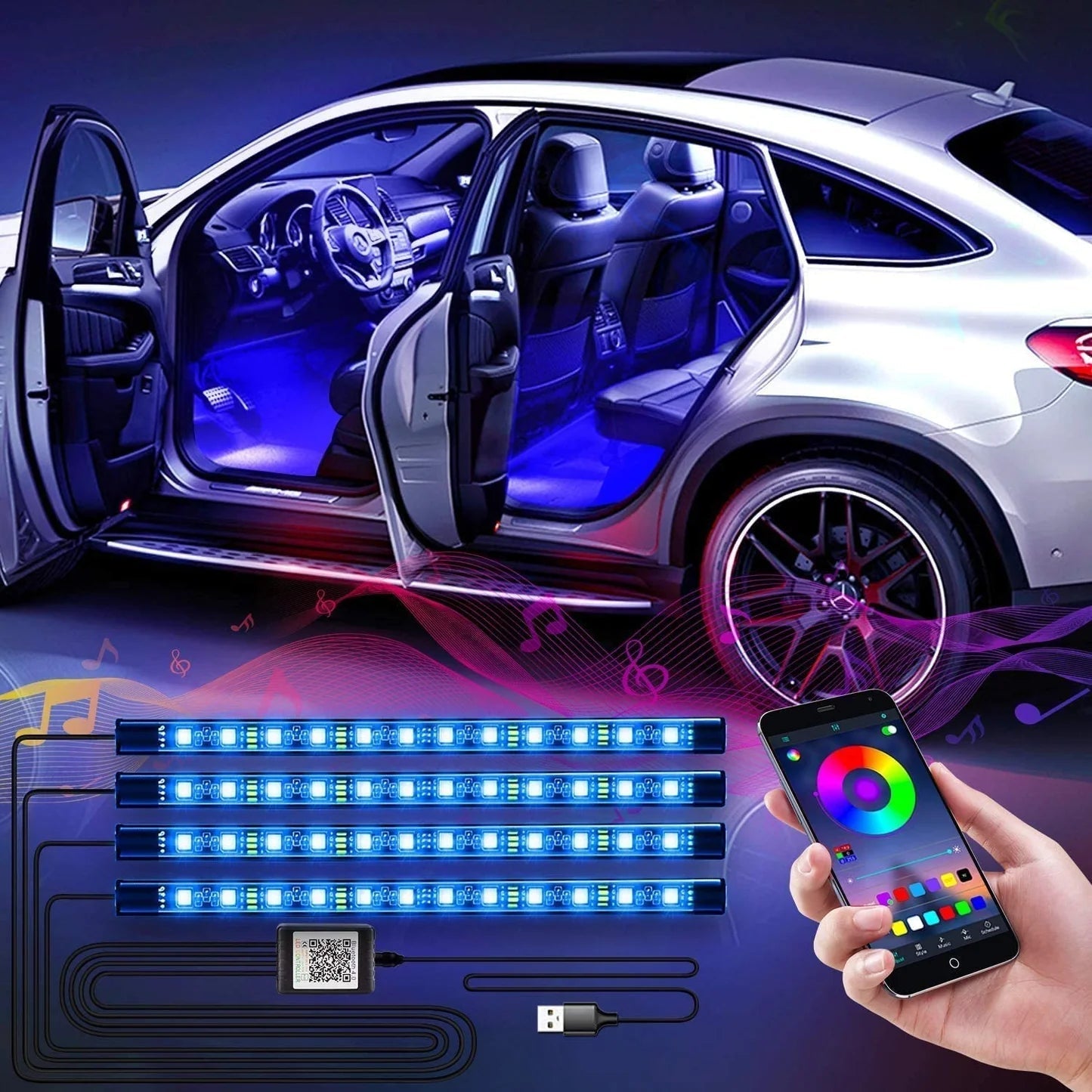Bluetooth Bike Atmosphere Lights for 125/CD70