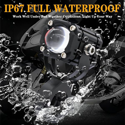 Universal Motorcycle Led Auxiliary Headlight – High/low