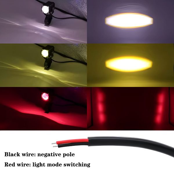 Universal Motorcycle Led Auxiliary Headlight – High/low
